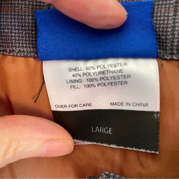 GUC Irideon Riding Wear Insulated Houndstooth Coat Size L - Picture 11 of 16